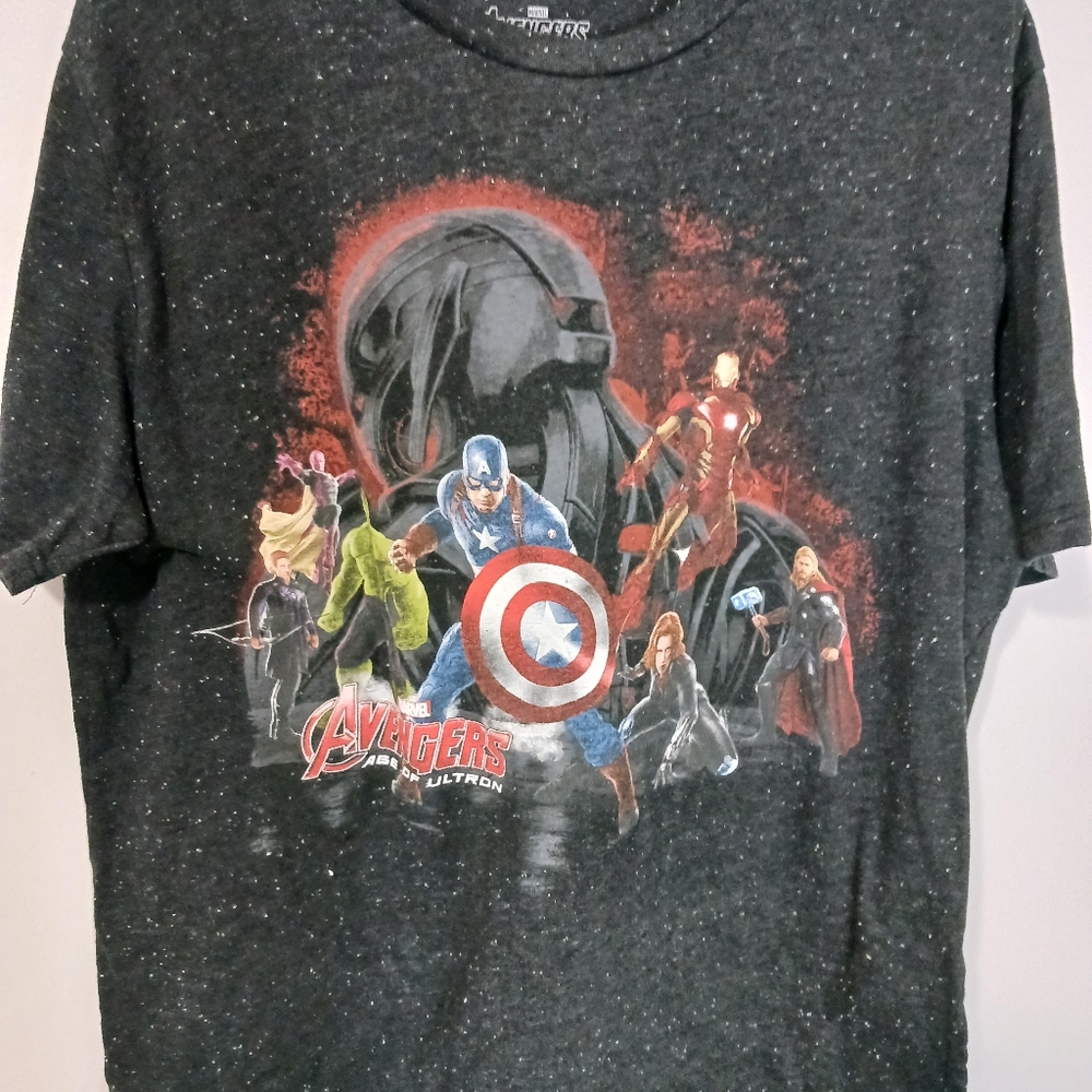 Marvel avengers, age of ultron, short sleeve graphic t-shirt, size 2x, black